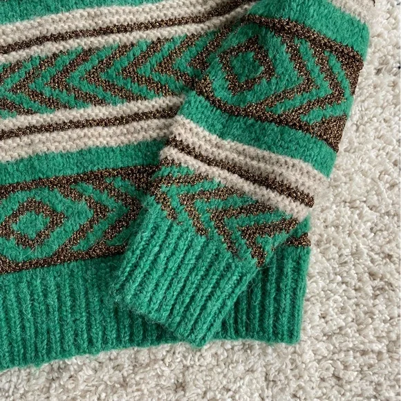 Scotch and Soda Metallic Fair Isle Sweater - Picture 4 of 9